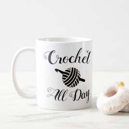 Crochet de hele dag ・ Yarn Ball & Hook Crafts Koffiemok