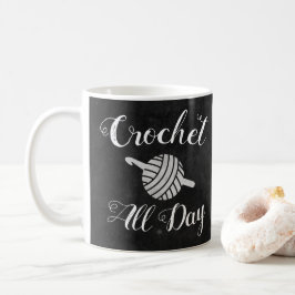 Crochet de hele dag ・ Yarn Ball & Hook Crafts Koffiemok
