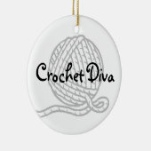 Crochet Diva Keramisch Ornament (Rechts)