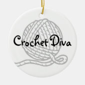 Crochet Diva Keramisch Ornament (Voorkant)