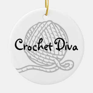 Crochet Diva Keramisch Ornament