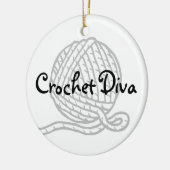 Crochet Diva Keramisch Ornament (Links)