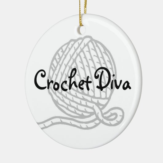 Crochet Diva Keramisch Ornament (Links)