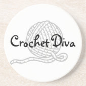 Crochet Diva Zandsteen Onderzetter (Voorkant)