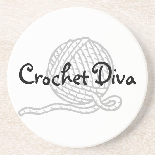 Crochet Diva Zandsteen Onderzetter (Voorkant)