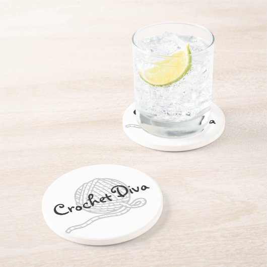 Crochet Diva Zandsteen Onderzetter (Zijkant)