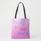 Crochet Eat Sleep Crochet - gepersonaliseerd proje Tote Bag (Voorkant)