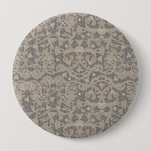 Crochet Embroidery Creation Ronde Button 4,0 Cm (Voorkant)