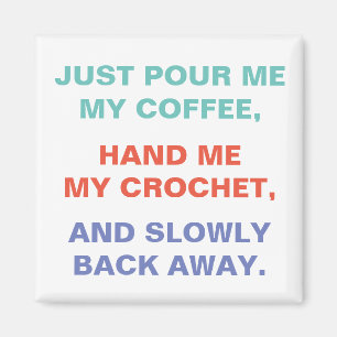 Crochet en Coffee Joke Magneet