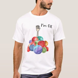 Crochet en ik ben oké t-shirt