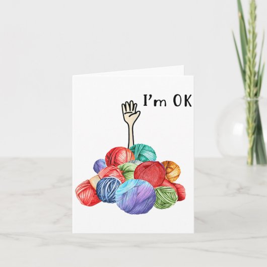Crochet en Knitt me OK Kaart (Voorkant)