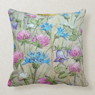 Crochet Floral Print Home Decor Design Kussen