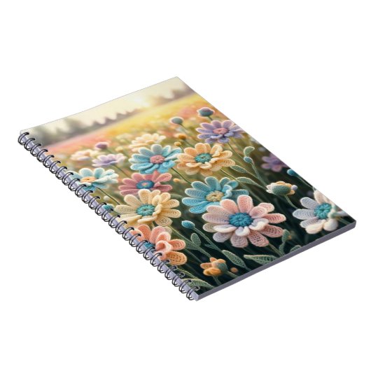 Crochet flowers notitieboek (Rechterzijde)