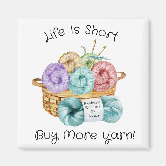 Crochet Funny Persoonlijk Magneet (Voorkant)