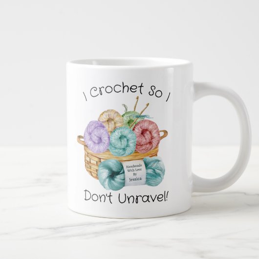 Crochet Funny Persoonlijke Giant Coffee Mok (Rechts)