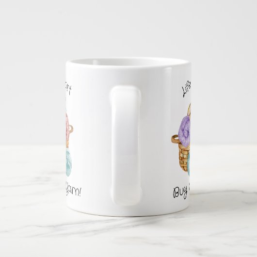 Crochet Funny Persoonlijke Giant Coffee Mok (Achterkant)