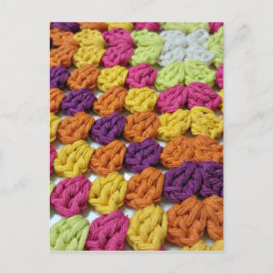 Crochet Granny Square Briefkaart