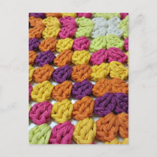 Crochet Granny Square Briefkaart