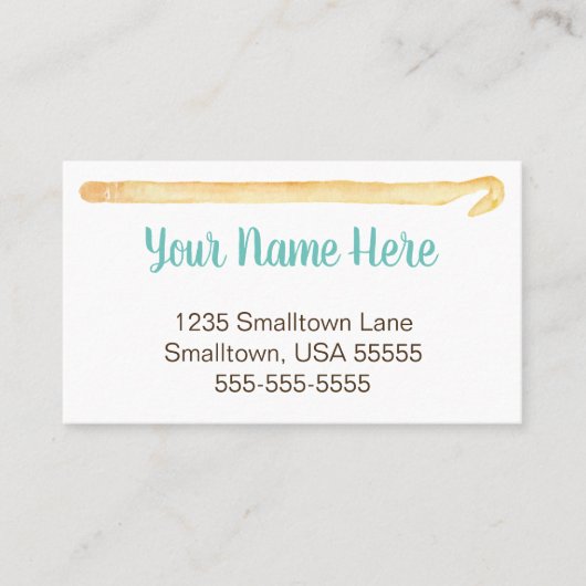 Crochet Handmade Craft Visitekaartje (Voorkant)