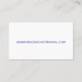 Crochet Handmade Craft Visitekaartje (Achterkant)
