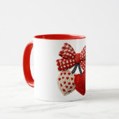 Crochet Heart Womens Tshirt Mok (Voorkant links)