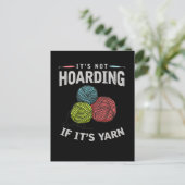 Crochet Hobby Crafting Yarn Knitter Briefkaart (Staand voorkant)