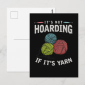 Crochet Hobby Crafting Yarn Knitter Briefkaart (Voorkant / Achterkant)
