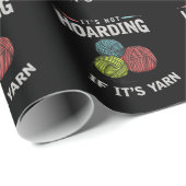 Crochet Hobby Crafting Yarn Knitter Cadeaupapier (Rol Hoek)