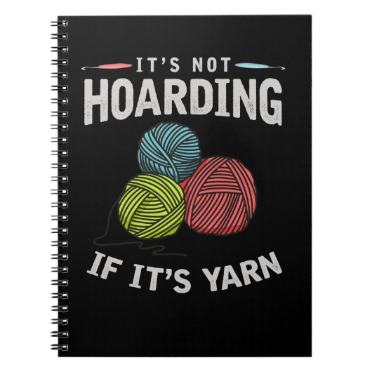 Crochet Hobby Crafting Yarn Knitter Notitieboek (Voorkant)