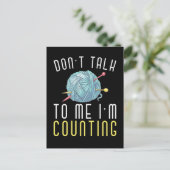 Crochet Hobby Crafting Yarn Lover Briefkaart (Staand voorkant)