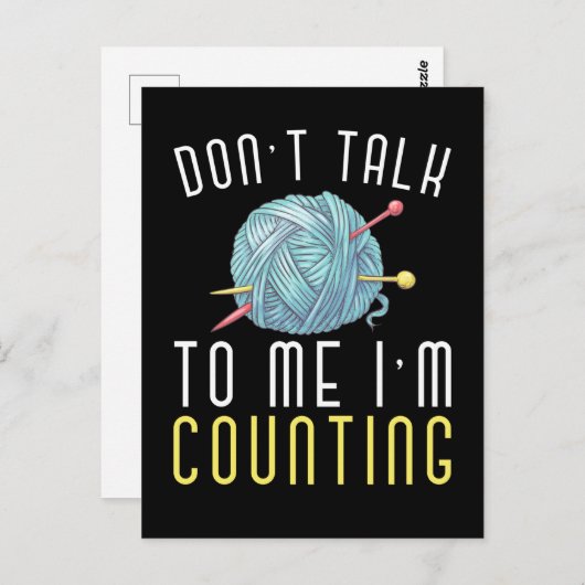 Crochet Hobby Crafting Yarn Lover Briefkaart (Voorkant / Achterkant)