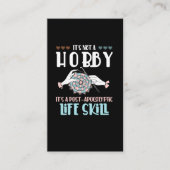 Crochet Hobby Crafting Yarn Lover Visitekaartje (Voorkant)