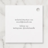 Crochet Hook en Yarn Handmade with Love Hang Label (Achterkant)