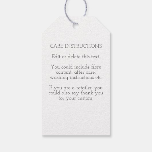 Crochet Hook en Yarn Heart Handmade with Love Cadeaulabel (Achterkant)