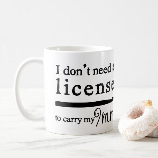 Crochet Hook License 9mm Crafts Tweekleurige Koffiemok (Met donut)