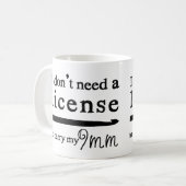 Crochet Hook License 9mm Crafts Tweekleurige Koffiemok (Voorkant links)