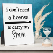 Crochet Hook License Aangepaste kleur Licht Fotoplaat (Zijkant)