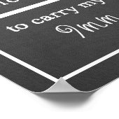 Crochet Hook License Craft Room Dark Poster (Hoek)