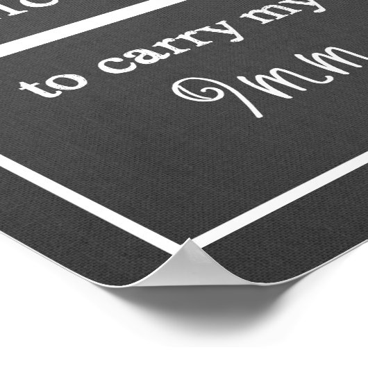 Crochet Hook License Craft Room Dark Poster (Hoek)