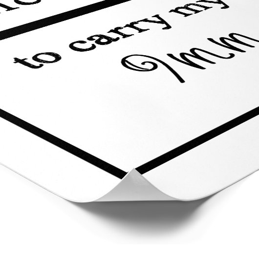 Crochet Hook License Craft Room Poster (Hoek)