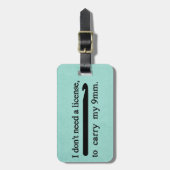 Crochet Hook License Crafts Blauwgroen textuur Bagagelabel (Voorkant verticaal)