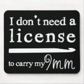 Crochet Hook License Crafts Dark Muismat (Voorkant)