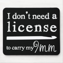 Crochet Hook License Crafts Dark