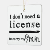 Crochet Hook License Crafts Keramisch Ornament (Links)