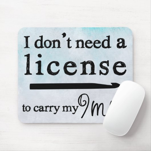 Crochet Hook License Crafts Muismat (Met muis)