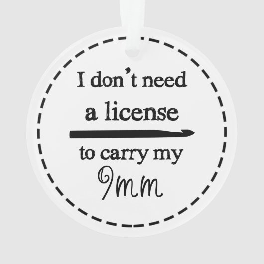 Crochet Hook License ・ Crafts Ornament (achterkant)