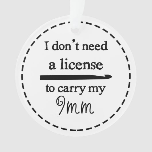 Crochet Hook License ・ Crafts Ornament (voorkant)