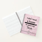 Crochet Hook License Crafts Pink Marble Initiaal Notitieboek (Binnen)