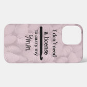 Crochet Hook License Crafts Typografie iPhone Case Hoesje (Achterkant horizontaal)