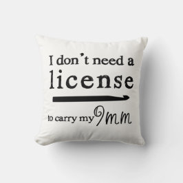 Crochet Hook License Crafts White Kussen